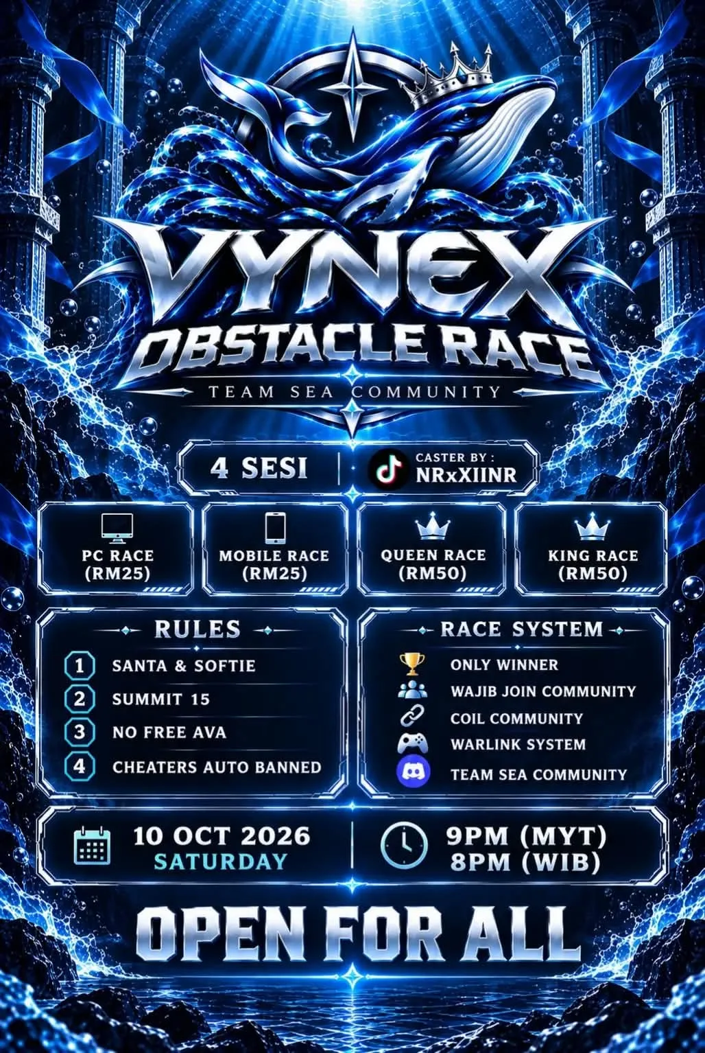 Poster VYNEX OBSTACLE RACE