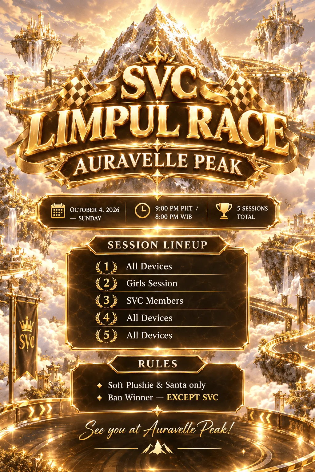 Poster SVC — LIMPUL RACE